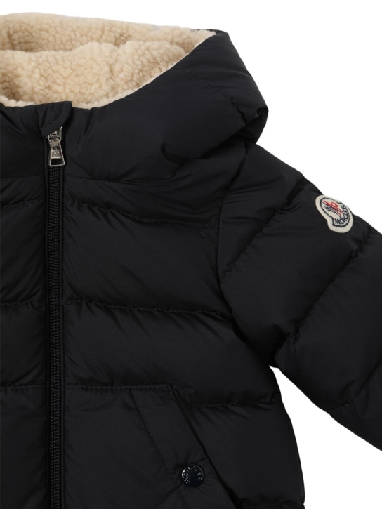 Moncler: Doudoune en matière technique Amir - Bleu Marine - kids-boys_1 | Luisa Via Roma