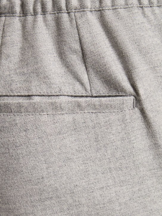 Kiton: Wool blend pants - Grey - men_3 | Luisa Via Roma