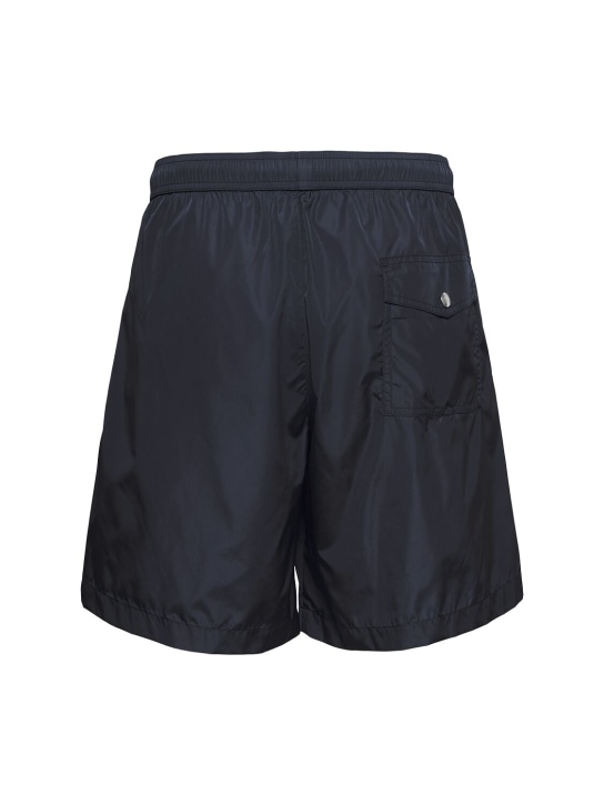 Moncler: Light bi-stretch nylon swim shorts - men_3 | Luisa Via Roma