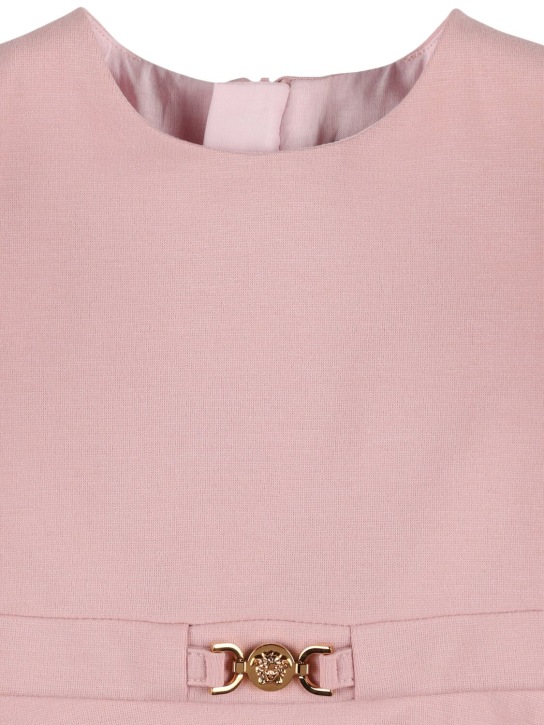 Versace: Jersey dress w/ belt - Pink - kids-girls_1 | Luisa Via Roma