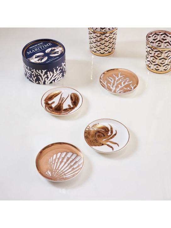 Jonathan Adler: Set of 4 Maritime cocktail coasters - Gold - ecraft_2 | Luisa Via Roma
