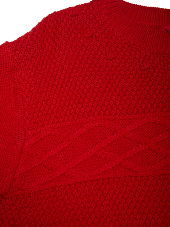 MAX&Co.: Pull-over en maille de laine mélangée - Rouge - kids-girls_1 | Luisa Via Roma