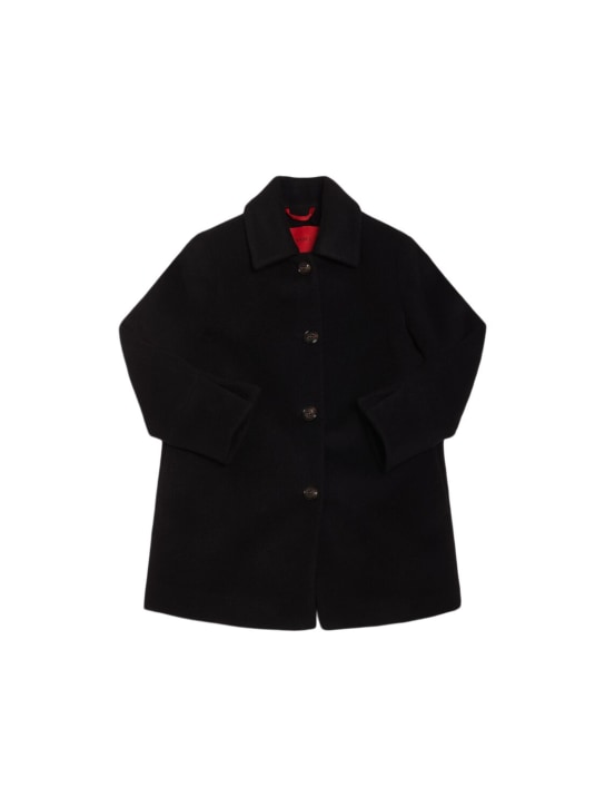 MAX&Co.: Wool cloth coat - Black - kids-girls_0 | Luisa Via Roma