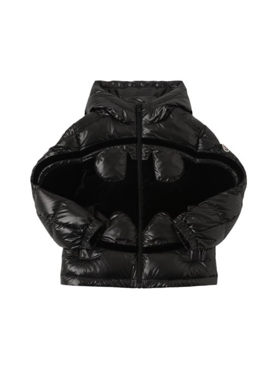 Moncler: Solander Batman テックダウンジャケット - kids-boys_0 | Luisa Via Roma
