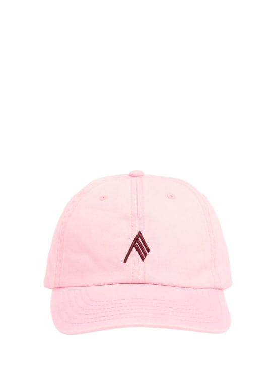 The Attico: Logo cotton baseball cap - Fade Pink - women_0 | Luisa Via Roma