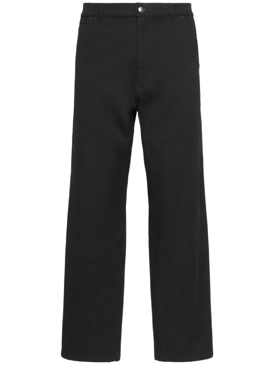 Moncler: Hose aus Baumwollmischcanvas - men_0 | Luisa Via Roma