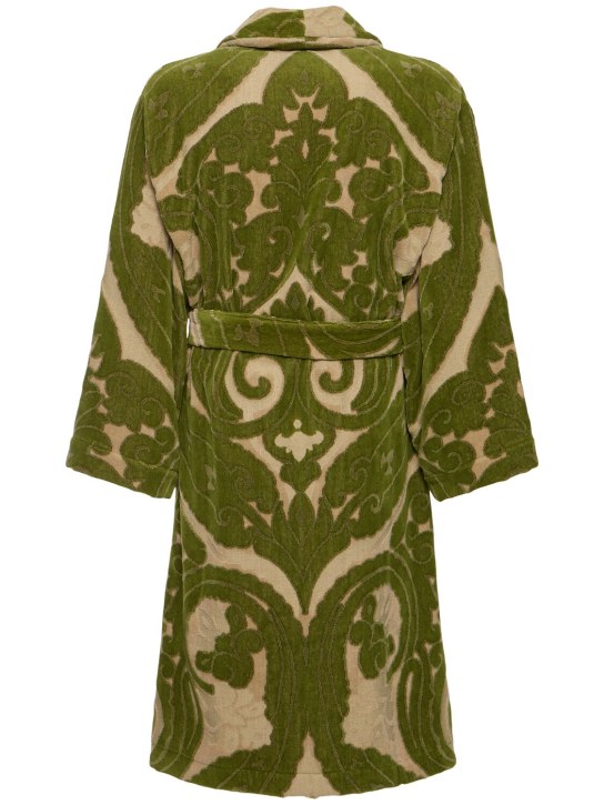Etro: Reginald bathrobe - Green - women_1 | Luisa Via Roma