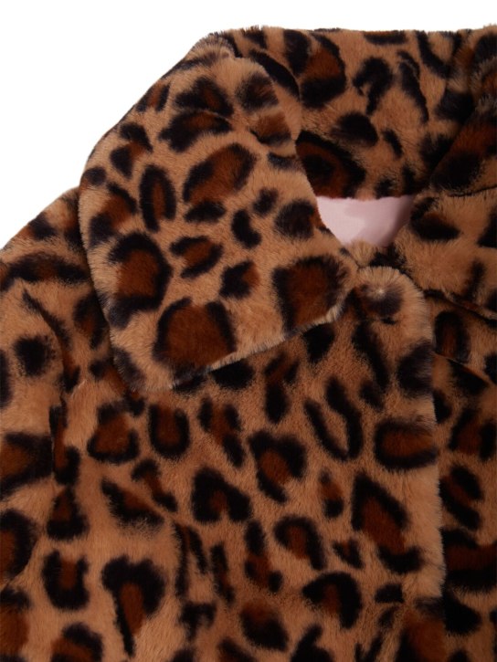 MAX&Co.: Printed poly faux fur coat - Beige/Multi - kids-girls_1 | Luisa Via Roma