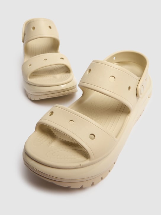 Crocs: Classic Mega Crush sandals - Bone - men_1 | Luisa Via Roma