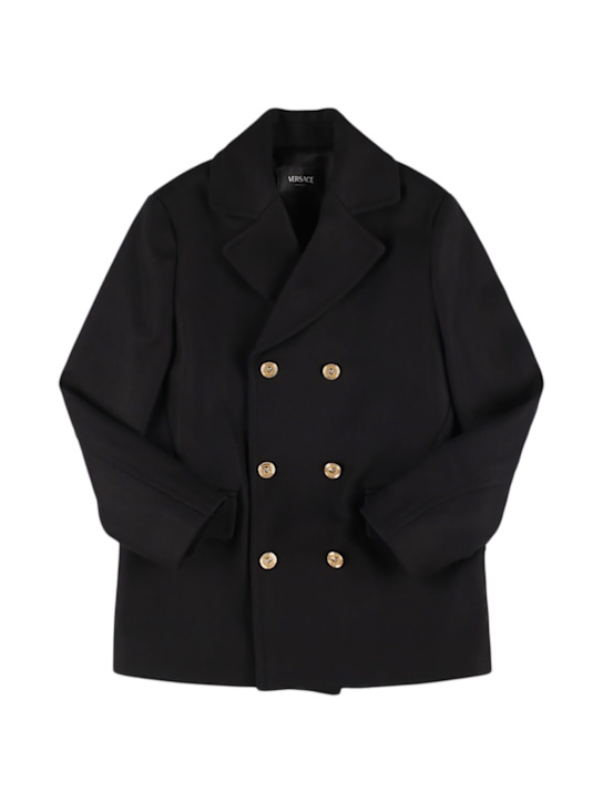 Versace: ウールブレンドコート - kids-boys_0 | Luisa Via Roma