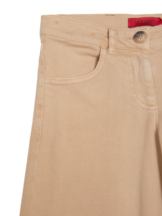 MAX&Co.: Stretch cotton pants - Bej - kids-girls_1 | Luisa Via Roma