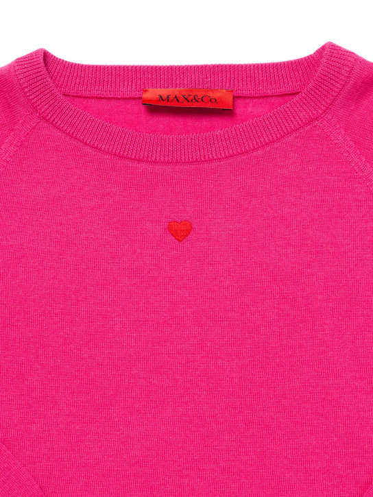 MAX&Co.: Wool knit sweater - Fuchsia - kids-girls_1 | Luisa Via Roma