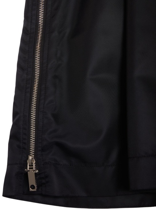 MAX&Co.: Hooded nylon raincoat - Black - kids-girls_1 | Luisa Via Roma