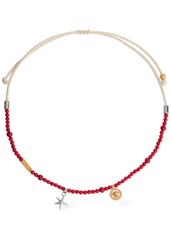 Versace: Logo necklace - men_0 | Luisa Via Roma