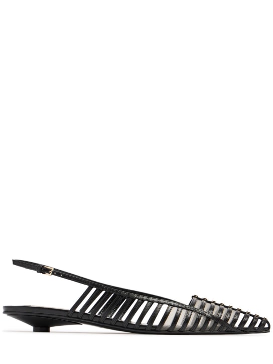 Valentino Garavani: Sandali Rockstud in camoscio 20mm - Nero - women_0 | Luisa Via Roma