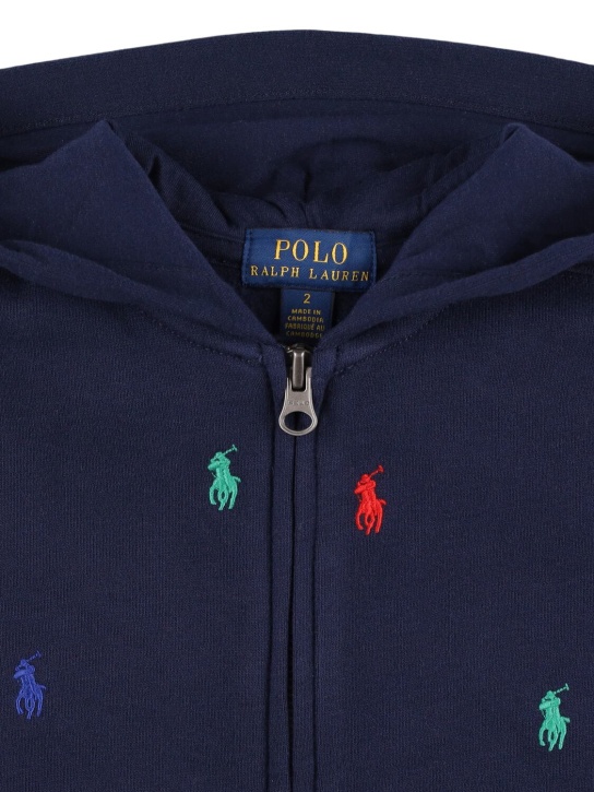 Polo Ralph Lauren: Felpa in misto cotone con logo - kids-girls_1 | Luisa Via Roma