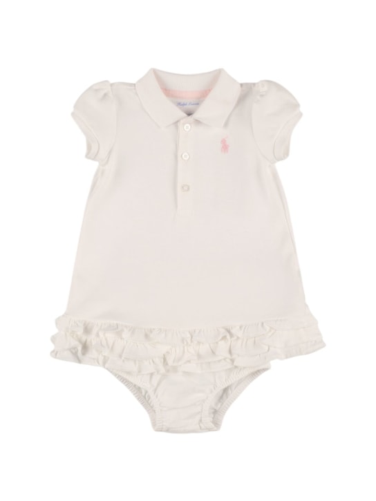 Polo Ralph Lauren: Vestito e culotte in cotone - kids-girls_0 | Luisa Via Roma