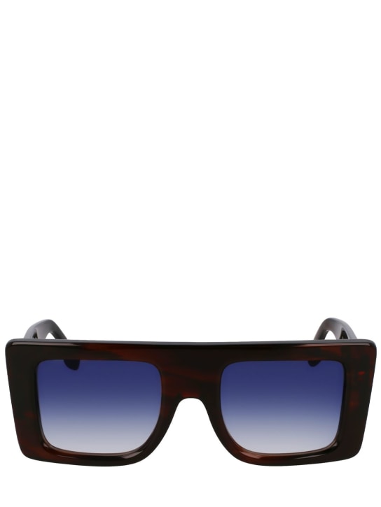 Victoria Beckham Brown Acetate Sunglasses