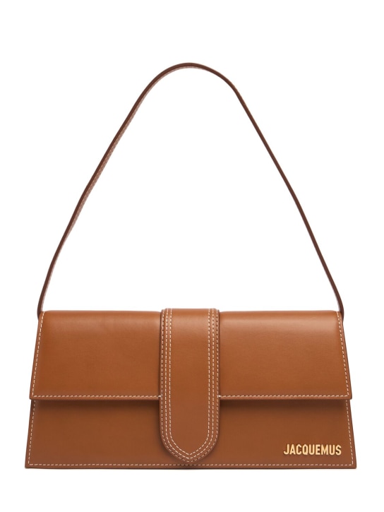 Jacquemus: Le Bambino Long leather shoulder bag - women_0 | Luisa Via Roma