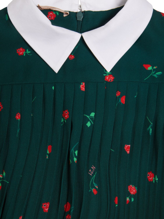 N°21: Kleid aus bedruckter Viskose - Grün/Bunt - kids-girls_1 | Luisa Via Roma