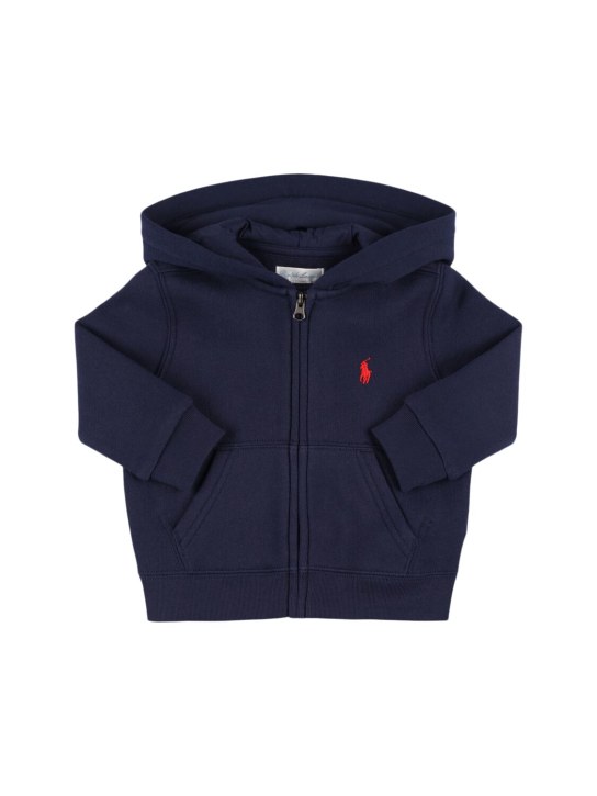 Polo Ralph Lauren: Hoodie aus Baumwolle mit Logodruck - kids-girls_0 | Luisa Via Roma