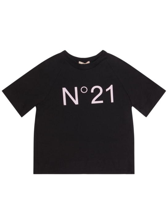 N°21: T-shirt in jersey di cotone stampato - kids-girls_0 | Luisa Via Roma