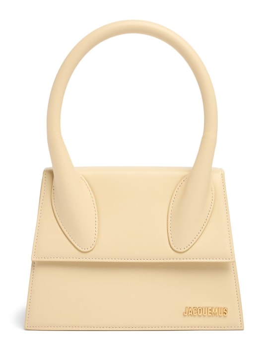 Jacquemus: Le Grand Chiquito leather top handle bag - women_0 | Luisa Via Roma
