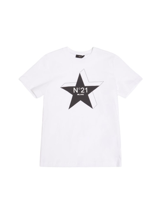 N°21: コットンジャージーTシャツ - kids-girls_0 | Luisa Via Roma