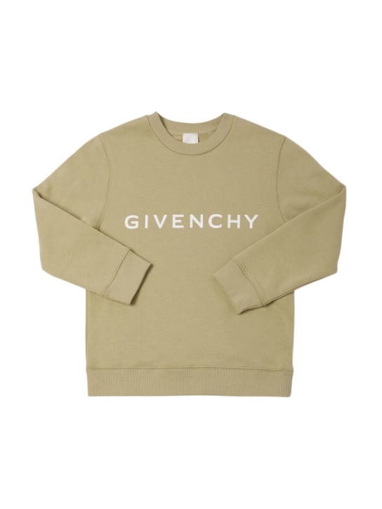 Givenchy: Felpa in misto cotone - kids-girls_0 | Luisa Via Roma