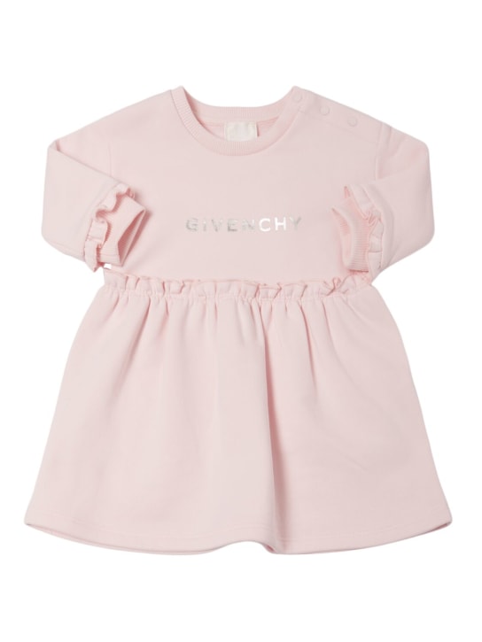 Givenchy: Vestito in felpa di misto cotone con stampa - kids-girls_0 | Luisa Via Roma