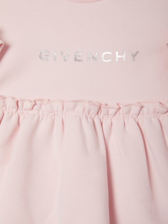 Givenchy: Vestito in felpa di misto cotone con stampa - kids-girls_1 | Luisa Via Roma
