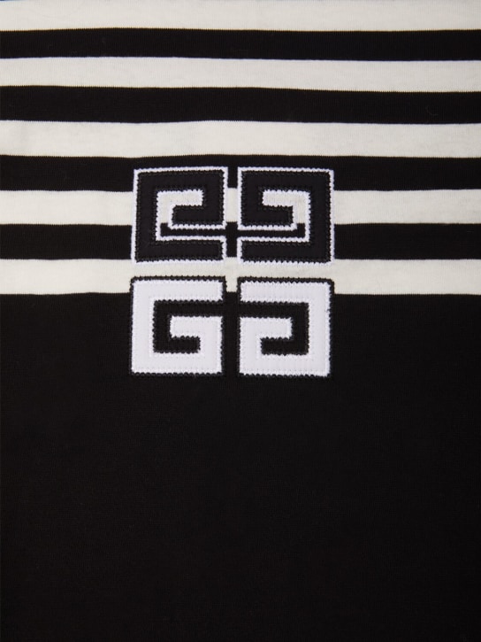 Givenchy: Vestito in jersey di cotone con ricami - kids-girls_1 | Luisa Via Roma