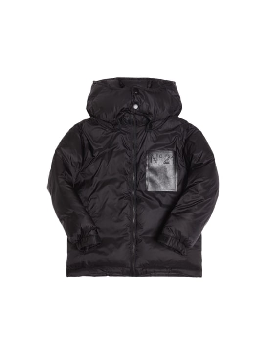 N°21: フーデッドナイロンパファージャケット - kids-boys_0 | Luisa Via Roma