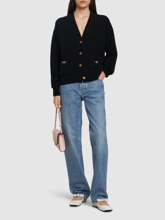 Versace: Knit cardigan w/ medusa logo - women_1 | Luisa Via Roma