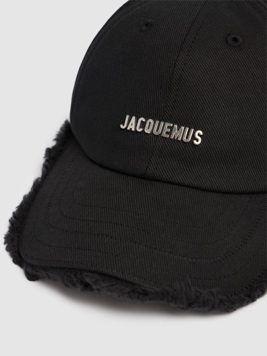 Jacquemus: La Casquette Artichaut cotton hat - Black - men_3 | Luisa Via Roma