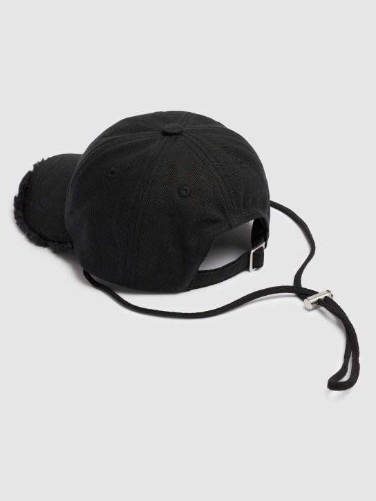 Jacquemus: La Casquette Artichaut cotton hat - Black - men_4 | Luisa Via Roma