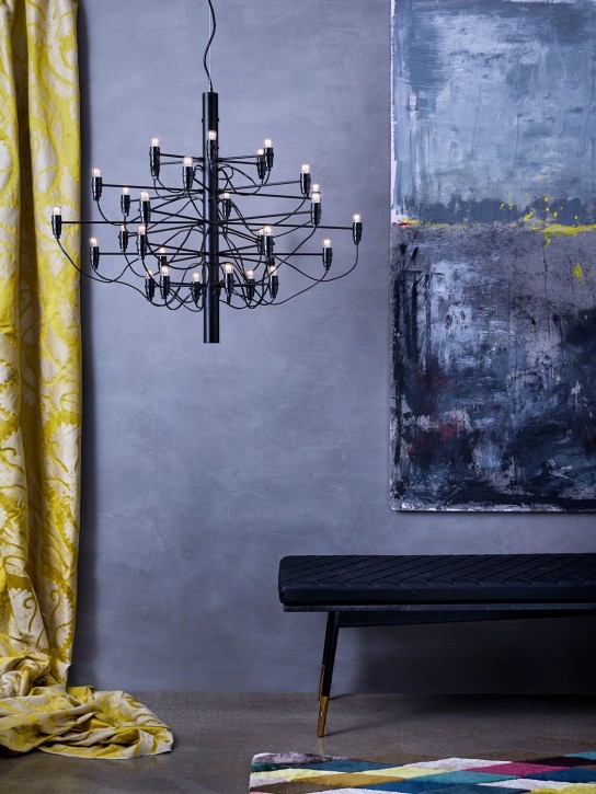Flos: 2097/30 Sarfatti chandelier - Black - ecraft_1 | Luisa Via Roma