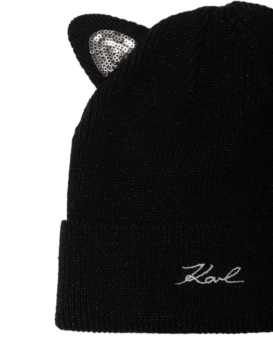 Karl Lagerfeld: コットンブレンドキャップ - kids-girls_1 | Luisa Via Roma