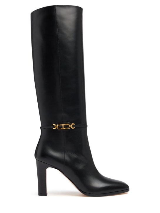 90mm Soft leather tall boots - Thumbnail 1