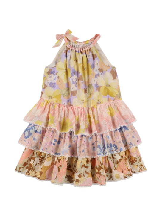 Zimmermann: Printed cotton muslin dress - Renkli - kids-girls_0 | Luisa Via Roma