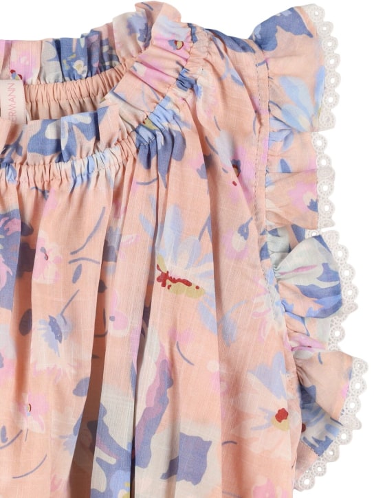 Zimmermann: Vestido de algodón estampado - Multicolor - kids-girls_1 | Luisa Via Roma