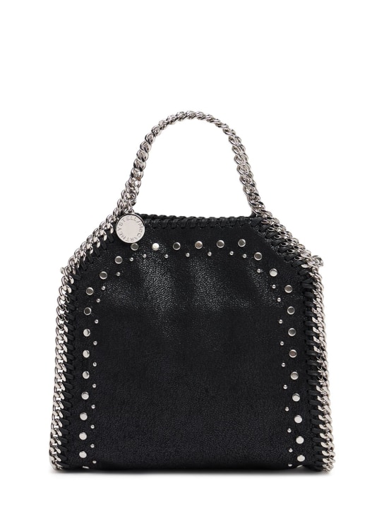Stella McCartney: Tiny Falabella studded bag - Black - women_0 | Luisa Via Roma
