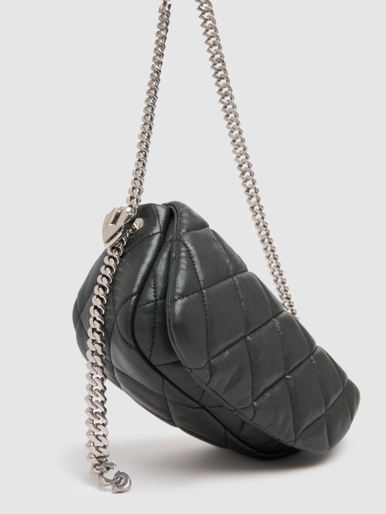 Burberry: Small Shield leather shoulder bag - Slate - men_1 | Luisa Via Roma