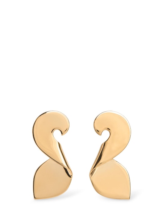 Etro: Small Paisley stud earrings - Gold - women_0 | Luisa Via Roma