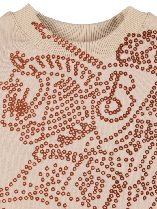Burberry: Embroidered cotton jersey sweatshirt - White - kids-boys_1 | Luisa Via Roma