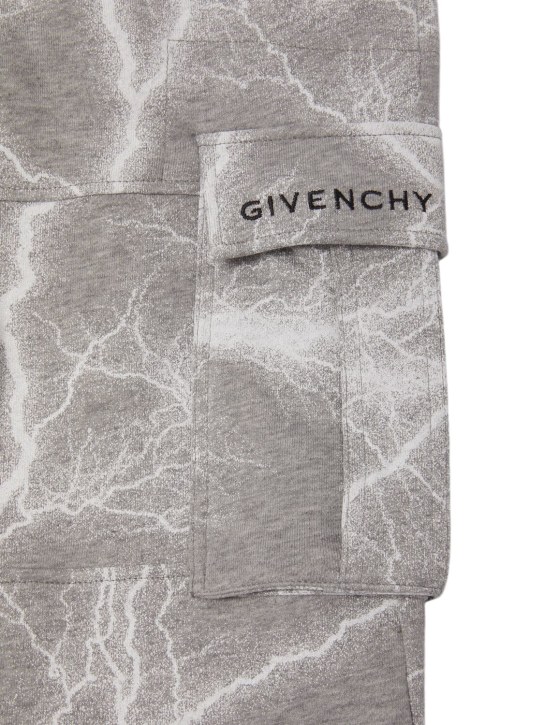 Givenchy: Trainingshose aus Baumwolle - Grau - kids-boys_1 | Luisa Via Roma