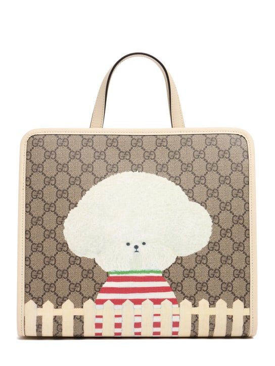 Gucci: GG printed canvas tote bag - kids-girls_0 | Luisa Via Roma