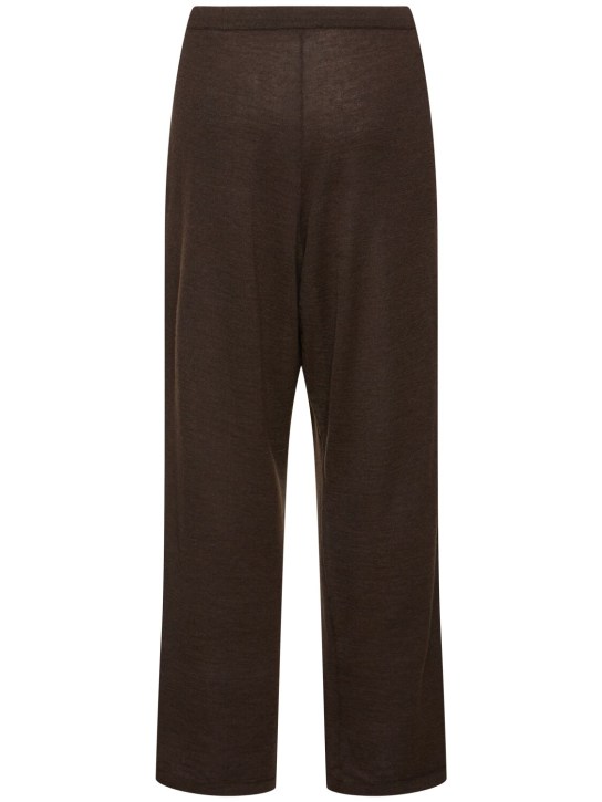 The Row: Darvi wool & silk pants - Brown - men_5 | Luisa Via Roma