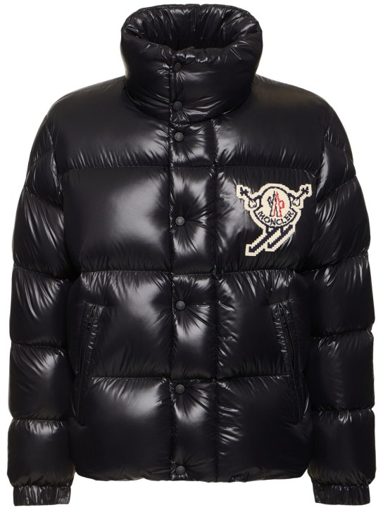 Moncler: Leste light weight nylon down jacket - men_0 | Luisa Via Roma