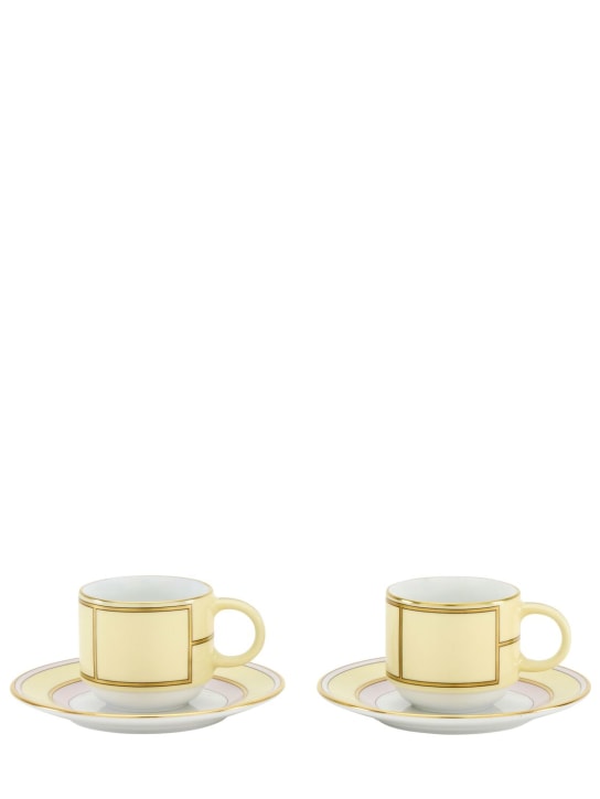 Ginori 1735: 2-teiliges Kaffeeset „Diva Colonna“ - Gelb - ecraft_0 | Luisa Via Roma